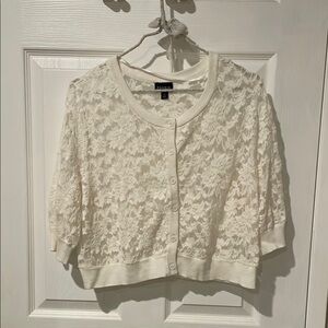 White Lace Cardigan